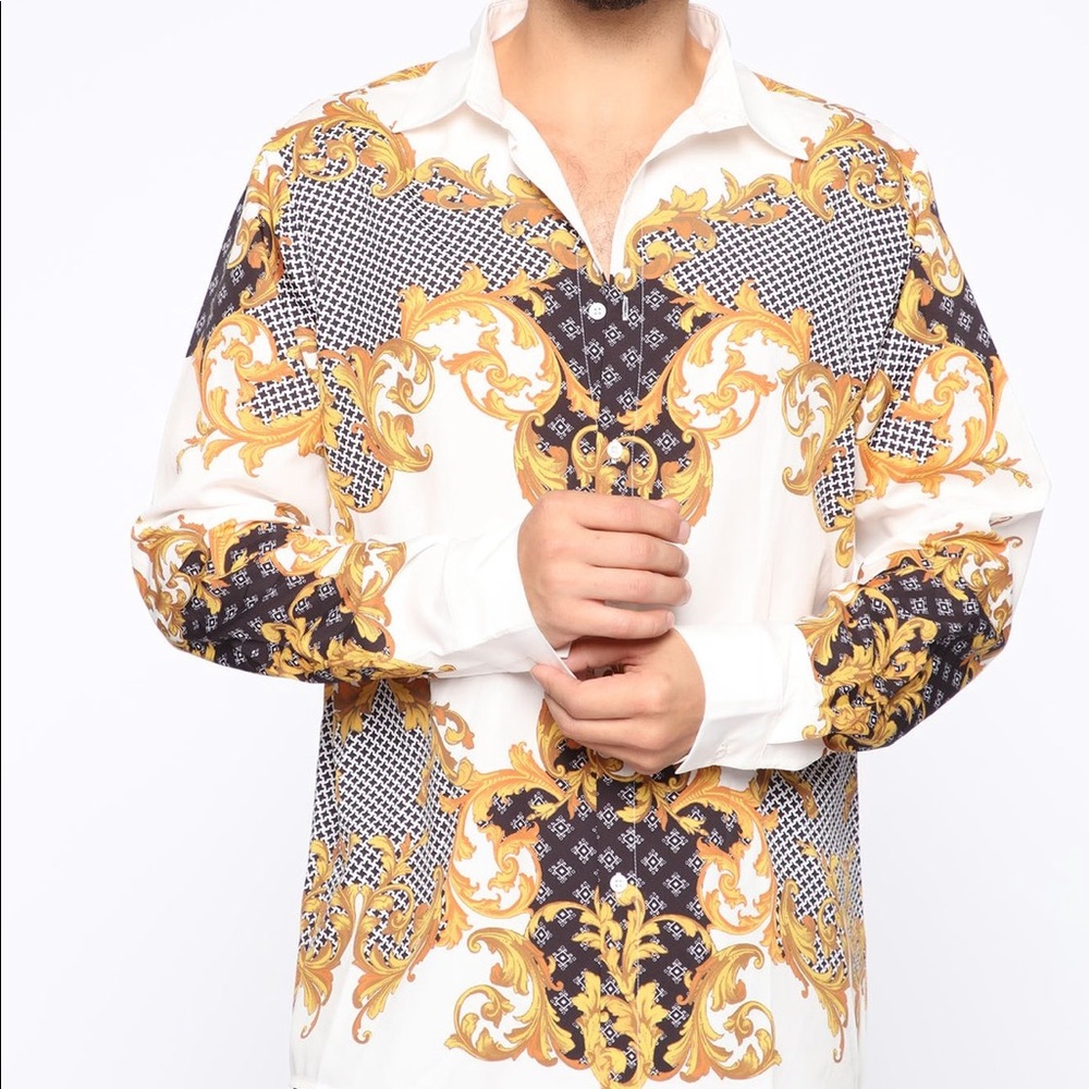 Fashion nova men Long sleeve woven top